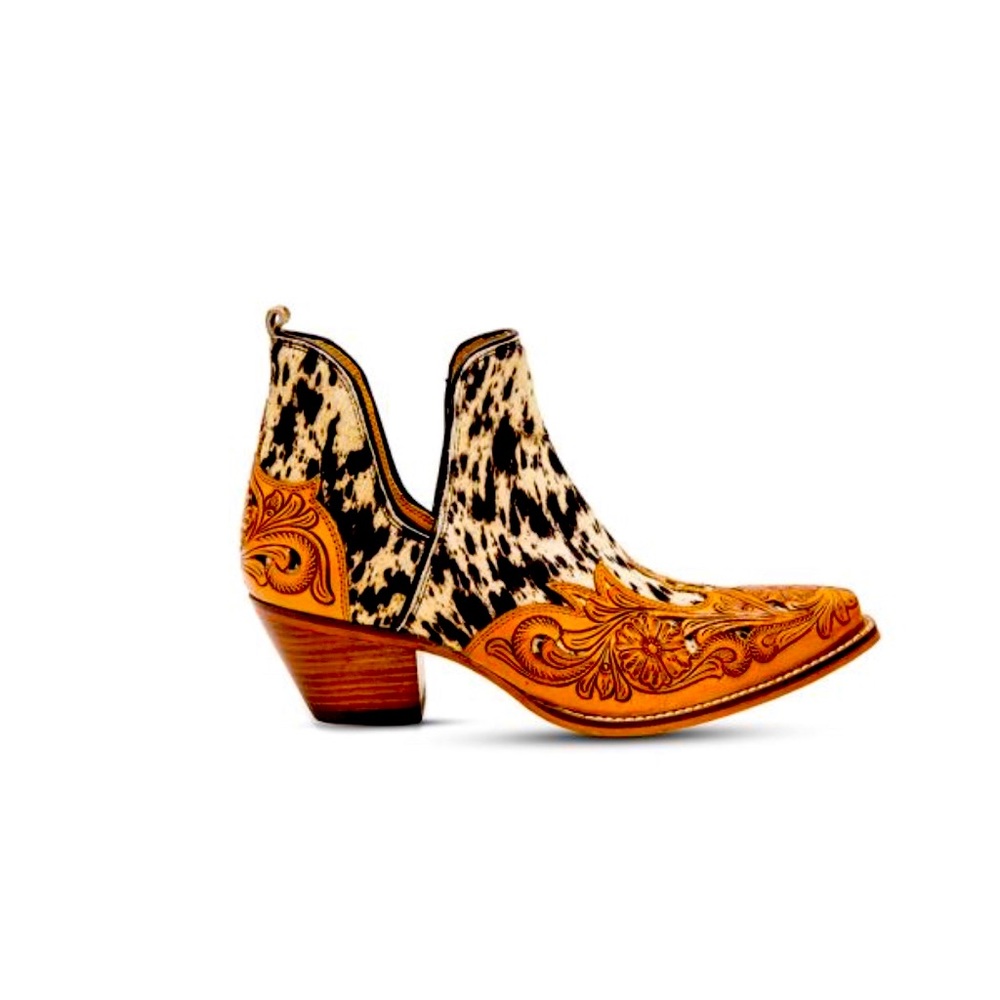 Myra Bag Western Hand Tooled Booties